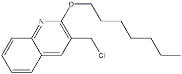 3-(chloromethyl)-2-(heptyloxy)quinoline,,结构式