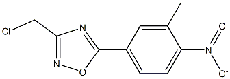 3-(chloromethyl)-5-(3-methyl-4-nitrophenyl)-1,2,4-oxadiazole Structure