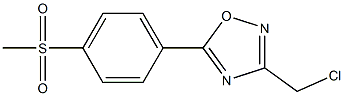 3-(chloromethyl)-5-(4-methanesulfonylphenyl)-1,2,4-oxadiazole