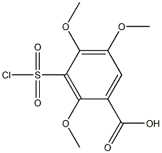 3-(chlorosulfonyl)-2,4,5-trimethoxybenzoic acid