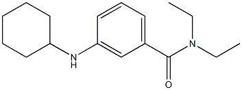 3-(cyclohexylamino)-N,N-diethylbenzamide Struktur