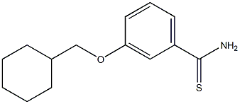 3-(cyclohexylmethoxy)benzene-1-carbothioamide Structure
