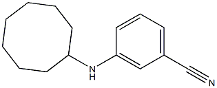 3-(cyclooctylamino)benzonitrile Structure
