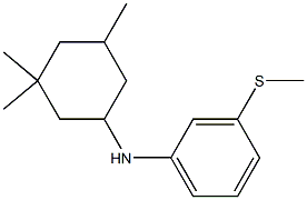 3-(methylsulfanyl)-N-(3,3,5-trimethylcyclohexyl)aniline 结构式