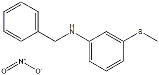 3-(methylsulfanyl)-N-[(2-nitrophenyl)methyl]aniline Struktur