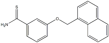 3-(naphthalen-1-ylmethoxy)benzene-1-carbothioamide Structure