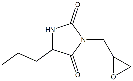 3-(oxiran-2-ylmethyl)-5-propylimidazolidine-2,4-dione Structure