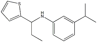 3-(propan-2-yl)-N-[1-(thiophen-2-yl)propyl]aniline,,结构式