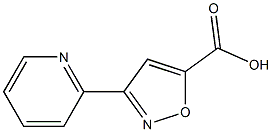 3-(pyridin-2-yl)-1,2-oxazole-5-carboxylic acid,,结构式