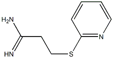 3-(pyridin-2-ylsulfanyl)propanimidamide 结构式