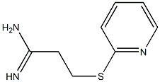 3-(pyridin-2-ylsulfanyl)propanimidamide Structure