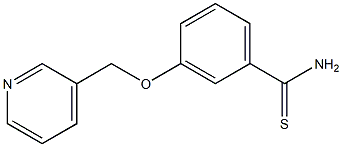 3-(pyridin-3-ylmethoxy)benzenecarbothioamide 结构式