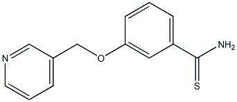 3-(pyridin-3-ylmethoxy)benzenecarbothioamide 化学構造式