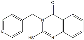 3-(pyridin-4-ylmethyl)-2-sulfanyl-3,4-dihydroquinazolin-4-one,,结构式