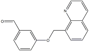 3-(quinolin-8-ylmethoxy)benzaldehyde Structure