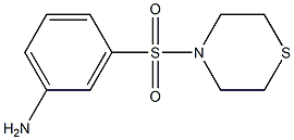 3-(thiomorpholine-4-sulfonyl)aniline Structure