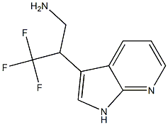 3,3,3-trifluoro-2-(1H-pyrrolo[2,3-b]pyridin-3-yl)propan-1-amine,,结构式