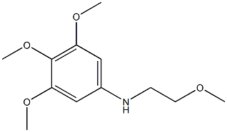 3,4,5-trimethoxy-N-(2-methoxyethyl)aniline 结构式
