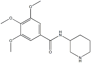 3,4,5-trimethoxy-N-(piperidin-3-yl)benzamide Structure
