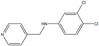 3,4-dichloro-N-(pyridin-4-ylmethyl)aniline Structure