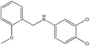 3,4-dichloro-N-[(2-methoxyphenyl)methyl]aniline 化学構造式