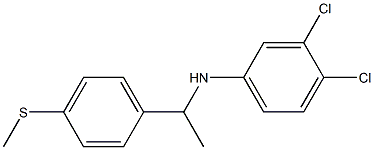 3,4-dichloro-N-{1-[4-(methylsulfanyl)phenyl]ethyl}aniline,,结构式