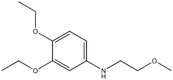 3,4-diethoxy-N-(2-methoxyethyl)aniline,,结构式