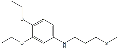 3,4-diethoxy-N-[3-(methylsulfanyl)propyl]aniline 结构式