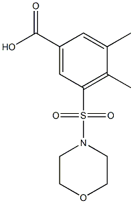 3,4-dimethyl-5-(morpholin-4-ylsulfonyl)benzoic acid