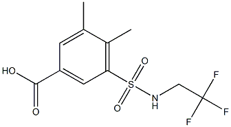 3,4-dimethyl-5-[(2,2,2-trifluoroethyl)sulfamoyl]benzoic acid|