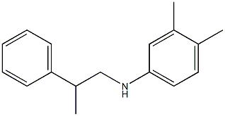 3,4-dimethyl-N-(2-phenylpropyl)aniline 结构式