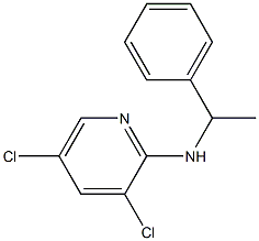 3,5-dichloro-N-(1-phenylethyl)pyridin-2-amine Structure