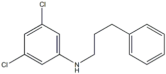 3,5-dichloro-N-(3-phenylpropyl)aniline Struktur