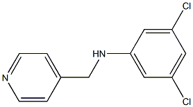 3,5-dichloro-N-(pyridin-4-ylmethyl)aniline Struktur