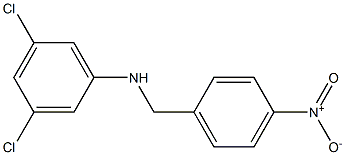 3,5-dichloro-N-[(4-nitrophenyl)methyl]aniline Structure