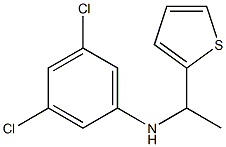 3,5-dichloro-N-[1-(thiophen-2-yl)ethyl]aniline,,结构式