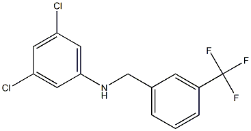 3,5-dichloro-N-{[3-(trifluoromethyl)phenyl]methyl}aniline Struktur