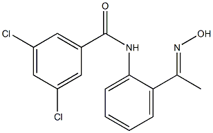 3,5-dichloro-N-{2-[1-(hydroxyimino)ethyl]phenyl}benzamide Structure