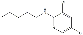 3,5-dichloro-N-pentylpyridin-2-amine 化学構造式