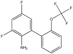 3,5-difluoro-2'-(trifluoromethoxy)-1,1'-biphenyl-2-amine Struktur