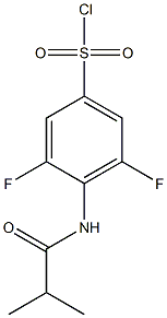 3,5-difluoro-4-(2-methylpropanamido)benzene-1-sulfonyl chloride Structure