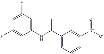 3,5-difluoro-N-[1-(3-nitrophenyl)ethyl]aniline Struktur