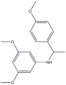 3,5-dimethoxy-N-[1-(4-methoxyphenyl)ethyl]aniline Structure