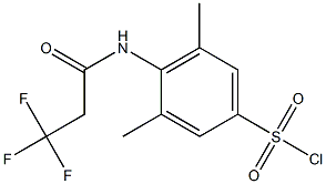  3,5-dimethyl-4-(3,3,3-trifluoropropanamido)benzene-1-sulfonyl chloride