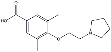  3,5-dimethyl-4-[2-(pyrrolidin-1-yl)ethoxy]benzoic acid