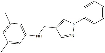 3,5-dimethyl-N-[(1-phenyl-1H-pyrazol-4-yl)methyl]aniline|