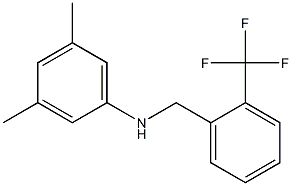 3,5-dimethyl-N-{[2-(trifluoromethyl)phenyl]methyl}aniline Struktur