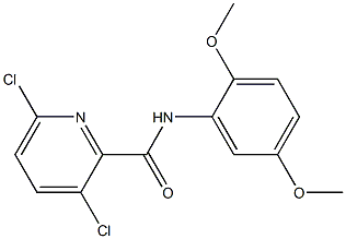 3,6-dichloro-N-(2,5-dimethoxyphenyl)pyridine-2-carboxamide Structure