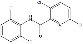 3,6-dichloro-N-(2,6-difluorophenyl)pyridine-2-carboxamide 化学構造式