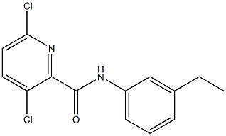 3,6-dichloro-N-(3-ethylphenyl)pyridine-2-carboxamide Structure